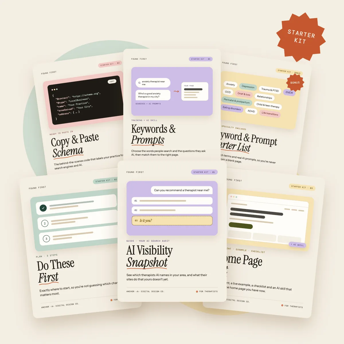 Found First Starter Kit: six guides and tools for therapists